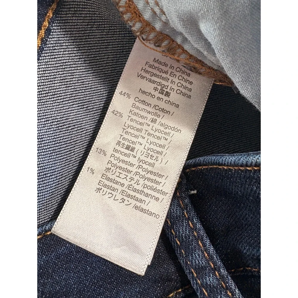 Madewell Curvy Cali Demi-Boot‎ Jeans Dark Indigo High Rise 29P AJ305